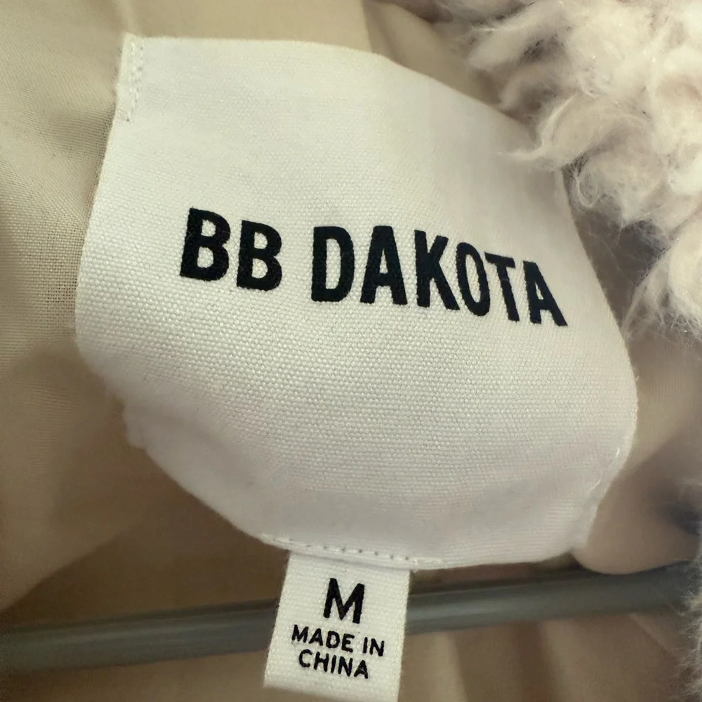 BB Dakota Soft Cream Teddy Jacket - Picture 2 of 4